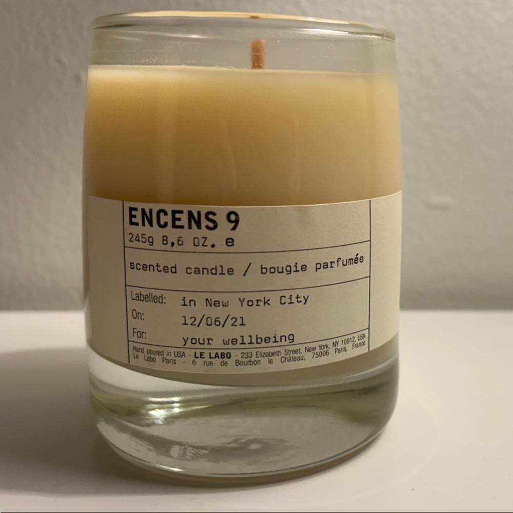 Le Labo Encens 9 Candle with Cream Wax (large size) - brand new in box